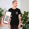 maglietta vaffanculo con amore qr code